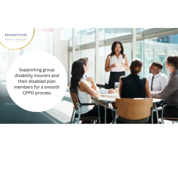 Business meeting supporting insurers with CPPD